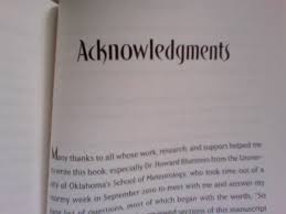 Acknowledgments page