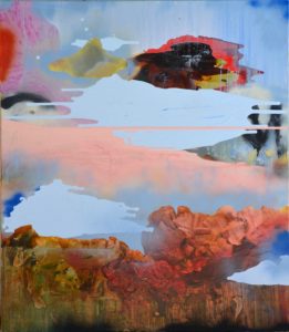 What's Up With The Sky, Painting by Rachel Stiff