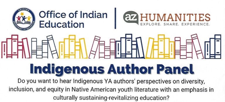 A flyer for the Indigenous Author Panel
