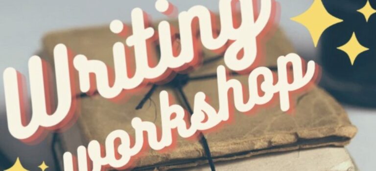 A graphic that says "Writing Workshop"