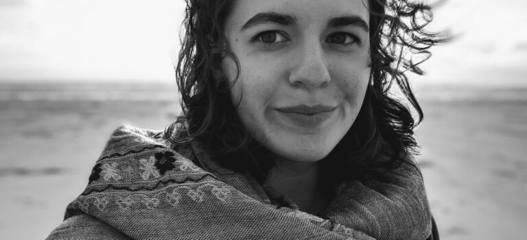 A black-and-white headshot of Bridget Lillethorup.